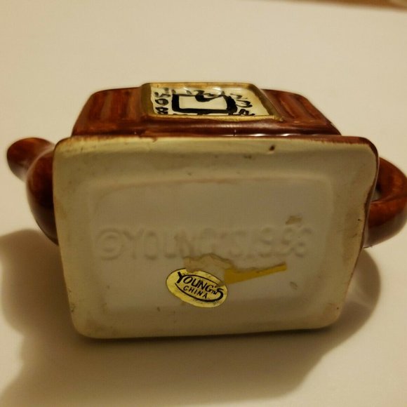Mini Teapot Figurine Clock Youngs China 1998 - Picture 5 of 12
